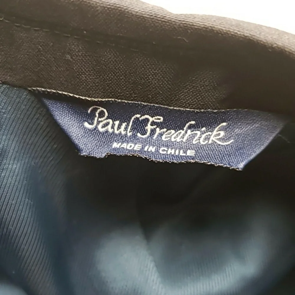 Paul Fredrick Suit Jacket Mens 42 Blue 100% Wool 2 Button Notch Lapel Chile